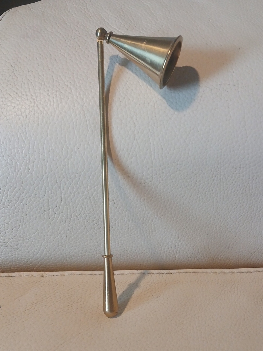 Vintage Brass Candle Snuffer - Cone Top